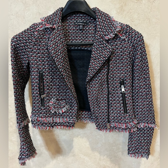 Zara Jackets & Blazers - TRF Outerwear by Zara Women's Black and Red Textured Blazer